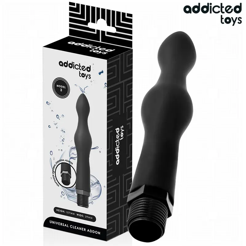 ADDICTED TOYS - PULITORE ANALE CON ADATTATORE UNIVERSALE MODELLO 3
