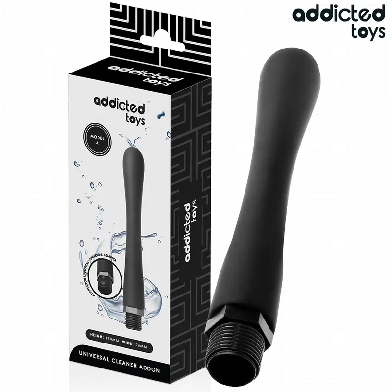 ADDICTED TOYS - PULITORE ANALE CON ADATTATORE UNIVERSALE MODELLO 4