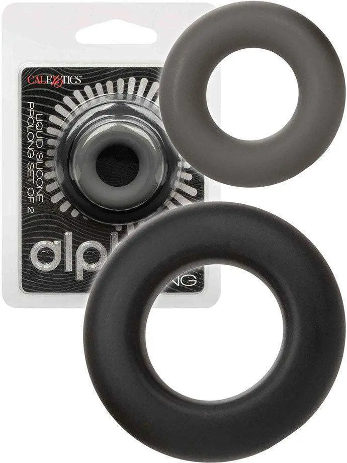 Alpha Liquid Silicone Prolong Set - Anelli Erezione Premium (Set da 2)