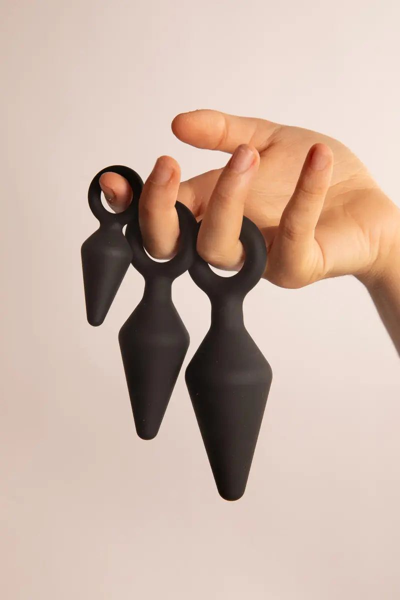 Anal Adventures Set Plug Anali con Anello in Silicone
