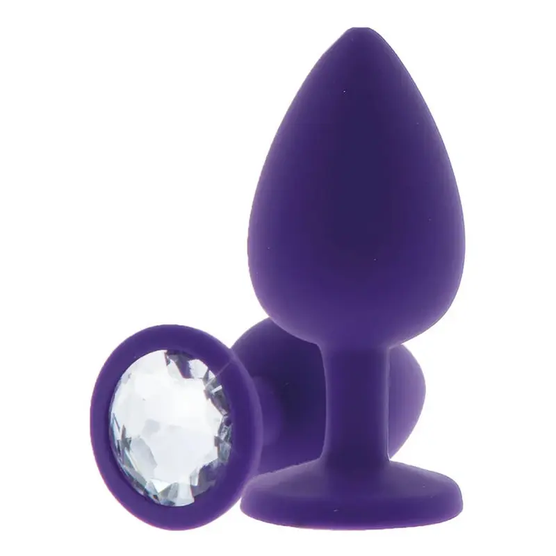 Booty Jewel Purple – Plug Anale Gioiello in Silicone Medicale