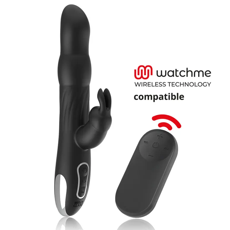 BRILLY GLAM- VIBRATORE E ROTATORE CONIGLIO MOEBIUS COMPATIBILE CON LA TECNOLOGIA WIRELESS WATCHME