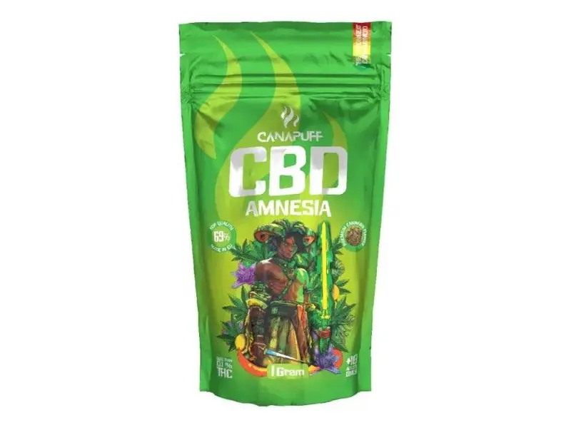 CanaPuff Amnesia CBD 69% - Fiori Premium Arricchiti (3g)