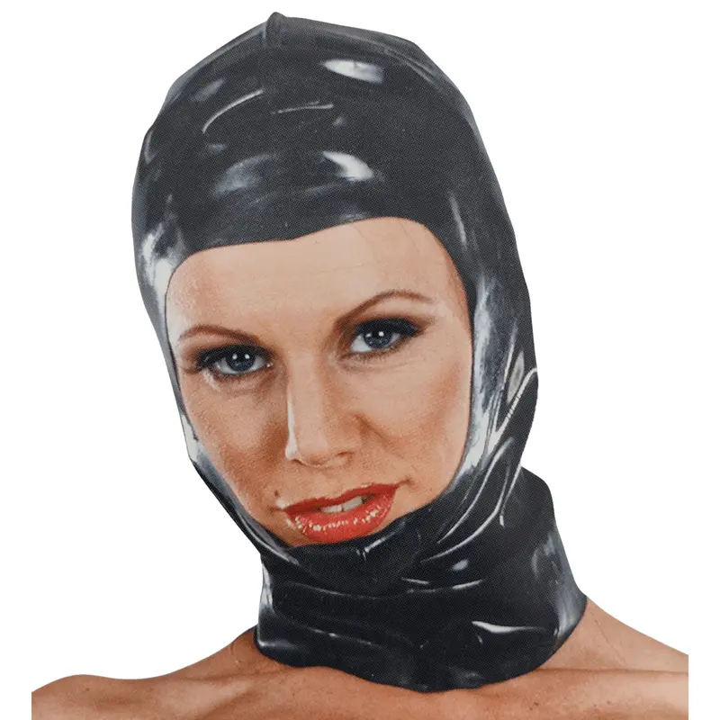 Cappuccio aperto in latex – Cappuccio BDSM