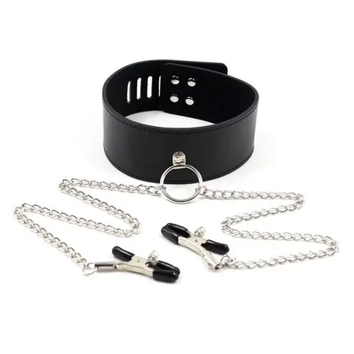 Collare Bondage con Morsetti Leash