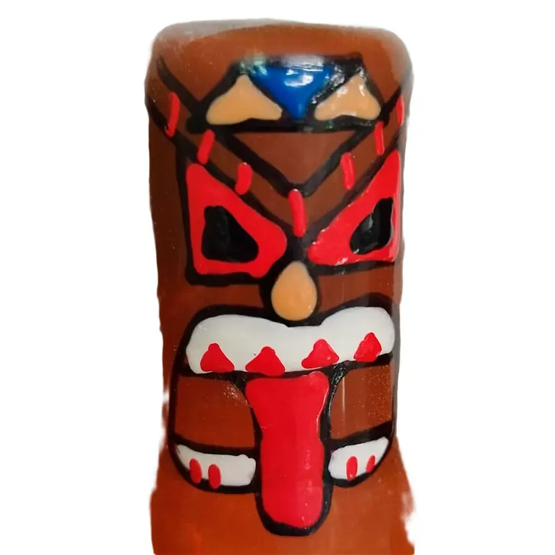 CONDOMERIE - PRESERVATIVI NOVITÀ DIPINTI A MANO TIKI TOTEM-01