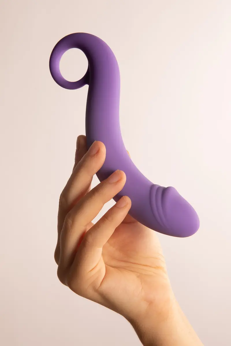 Dong Massaggiatore Prostatico in Silicone Viola