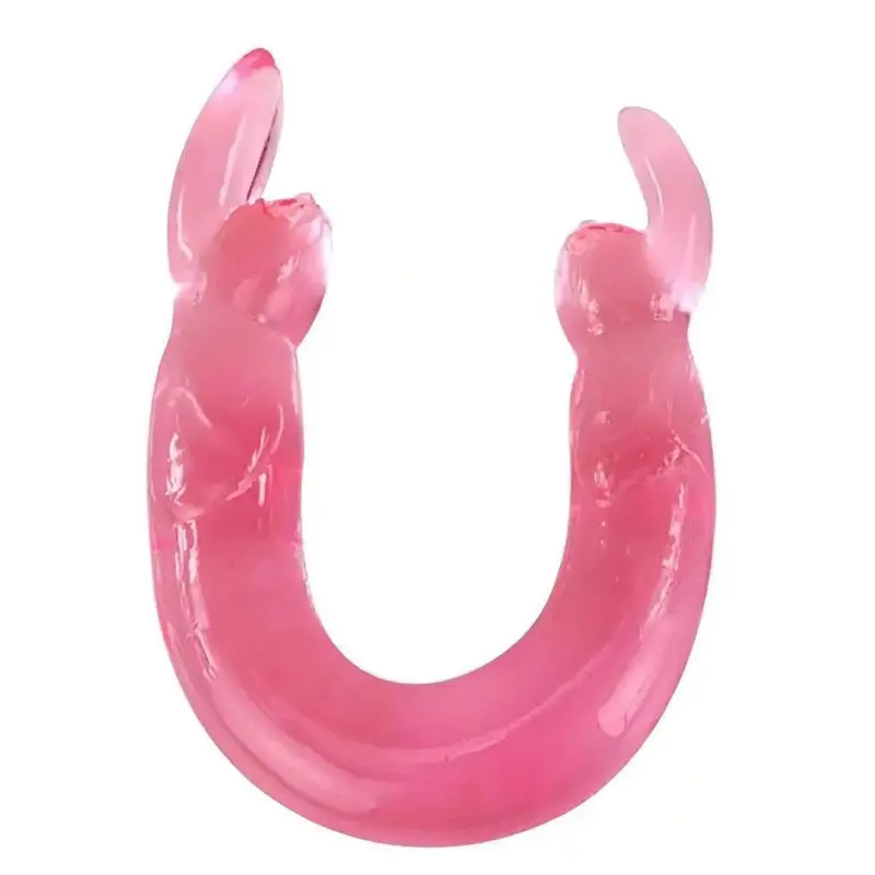Double Rabbit Dildo - Pink – Piacere Doppio e Morbidezza Sensuale