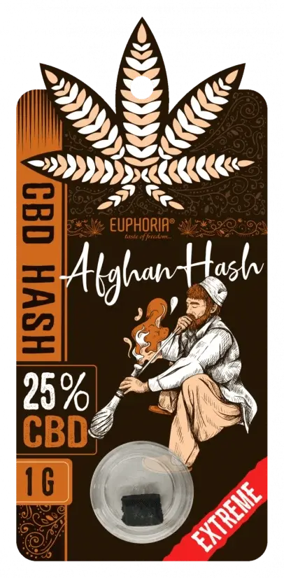 Euphoria CBD Hash Afghan 25% (1g) | Resina Legale in Stile Afghano