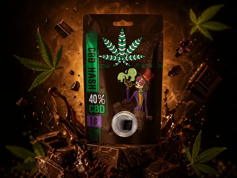 Euphoria CBD Hash Choco 40% (1g) | Resina Legale ad Alta Potenza