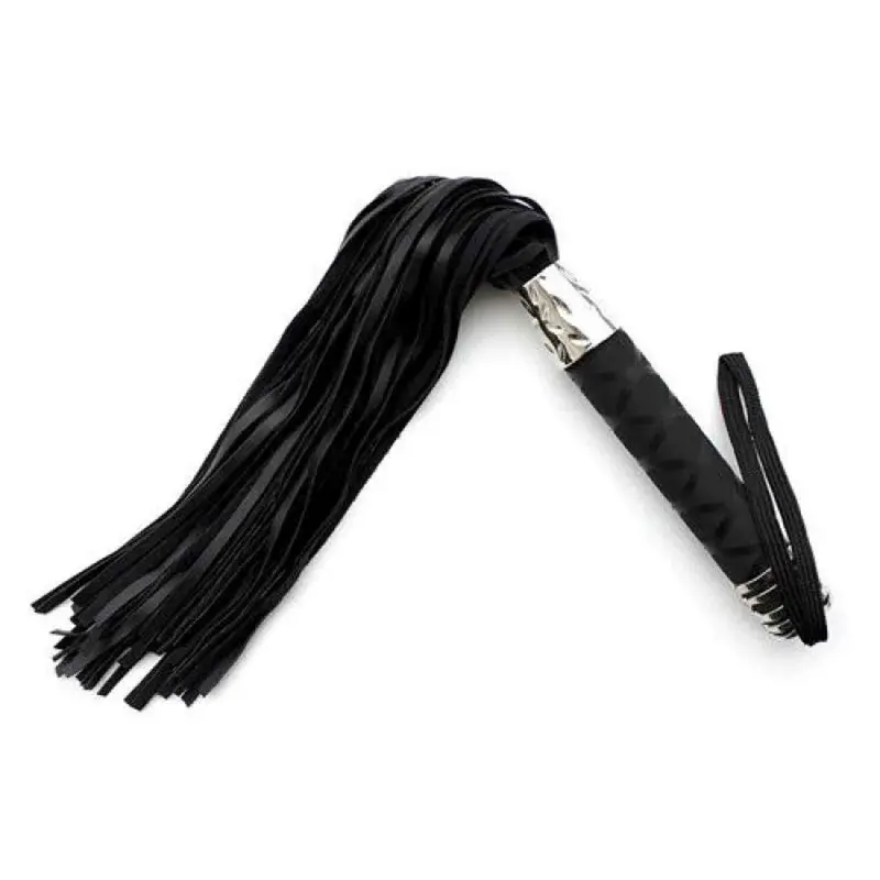 Frusta a Frange Hard Whip Black – Frusta BDSM in Nero, 45 cm