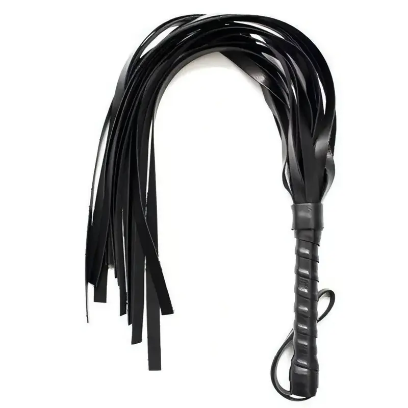 Frusta in Ecopelle a Frange Spesse Squash Whip Black – Potenza e Stile