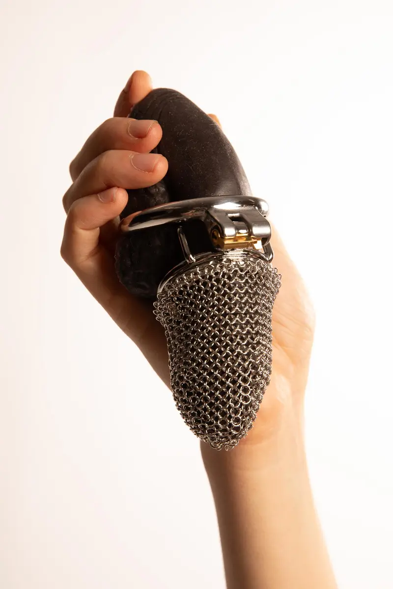 Gabbia per Pene in Mesh Metallico