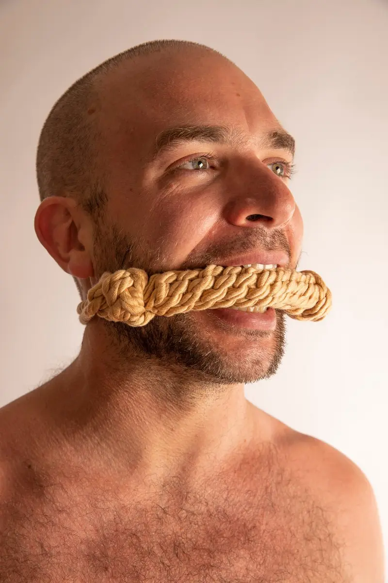 Gag Bite in Corda Shibari