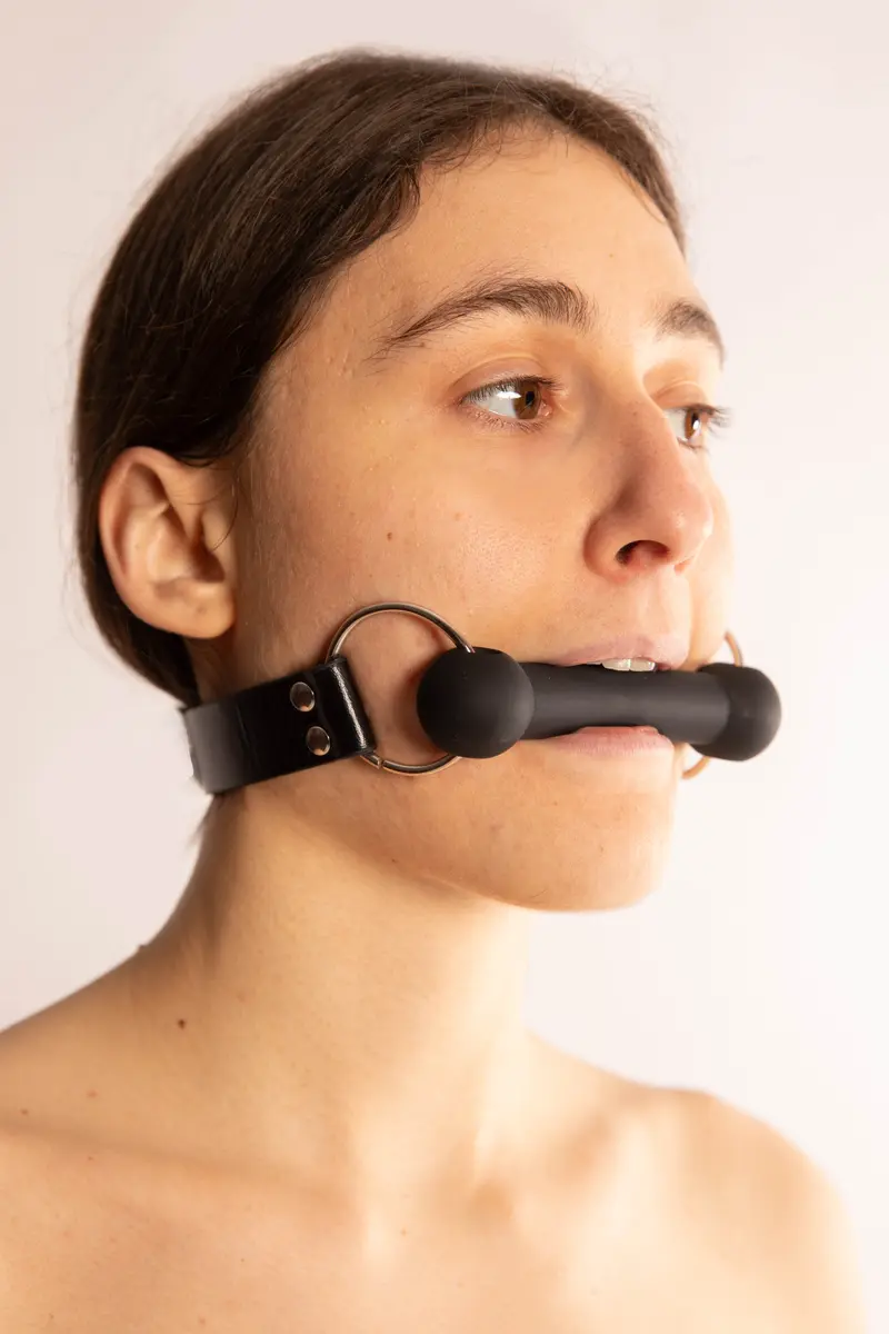 Gag Bite in Silicone Nero