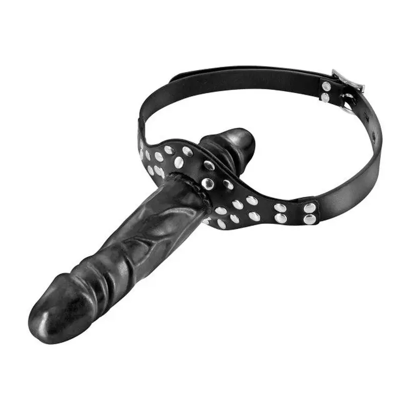 Gag con Doppio Fallo – Accessorio BDSM per Penetrazione Orale Doppia