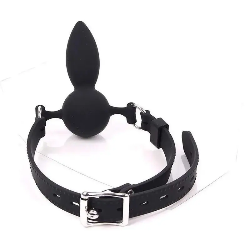 Gag con plug anale in silicone