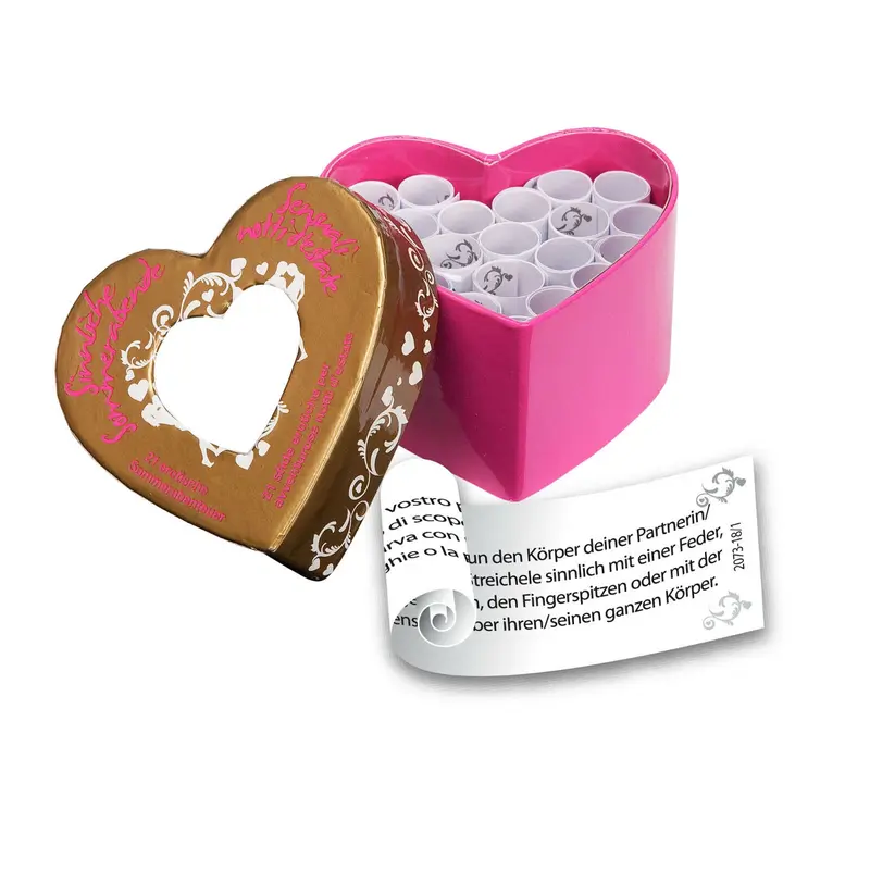 Gioco Mini Cuore Erotico con 21 sfide stuzzicanti – Gioco Erotico
