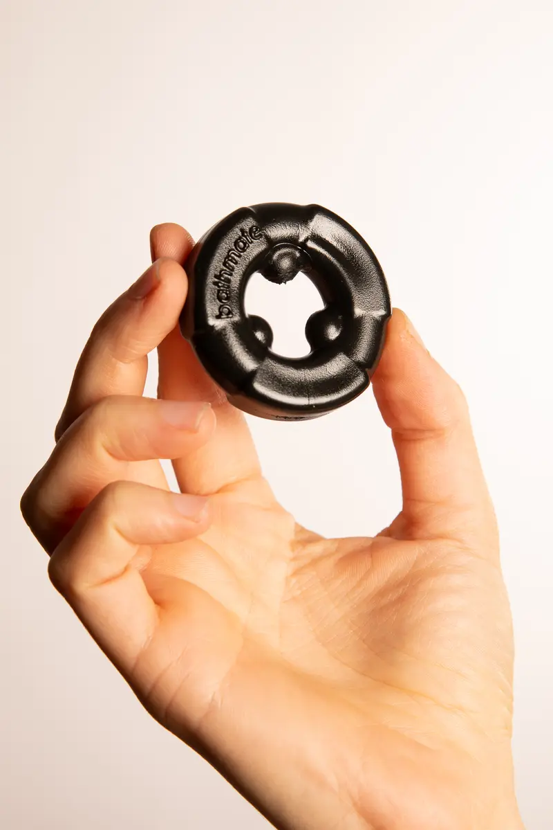 Gladiator Cock Ring in Silicone Nero