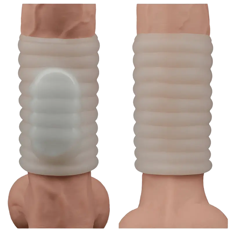 Guaina Vibrante Corta Con Ad Anelli Concentrici – Guaina per Pene