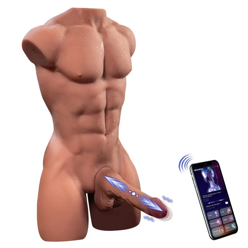 Henry Torso Uomo 15.5 kg con Pene Vibrante a Spinta e App
