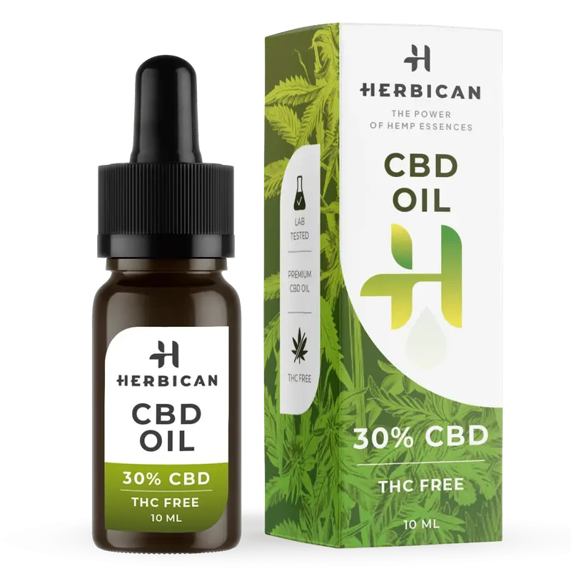 Herbican olio di canapa THC Free 30% — 3000mg / 10ml Senza THC