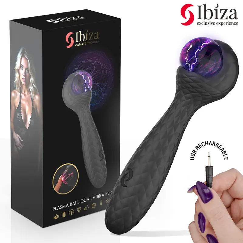 IBIZA - VIBRATORE E STIMOLATORE A SFERA DI PLASMA