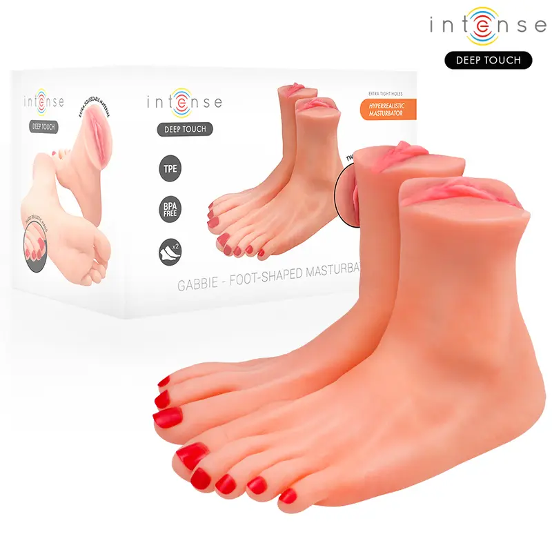 INTENSE DEEP TOUCH - MASTURBATORE A FORMA DI PIEDE IN DUE PEZZI GABBIE