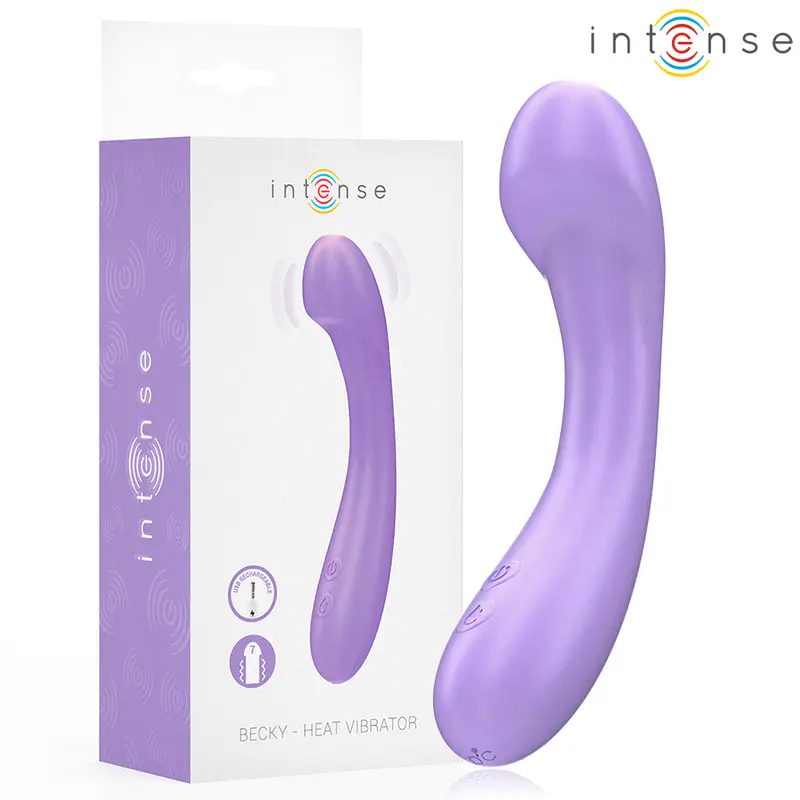 INTENSE - VIBRATORE BECKY 19 CM RISCALDABILE 7 VIBRAZIONI VIOLA