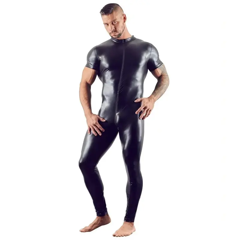 Jumpsuit Uomo Nero Lucida – Capo in Latex