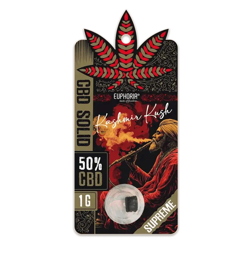 Kashmir Kush CBD Solid Hash 50% | Resina Premium 1g - JustMary