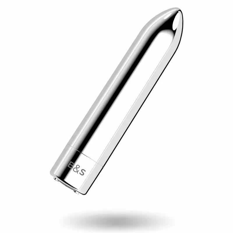 Kernex 2 - Bullet in silicone con 10 diversi programmi di vibrazione -Argento, Ricaricabile