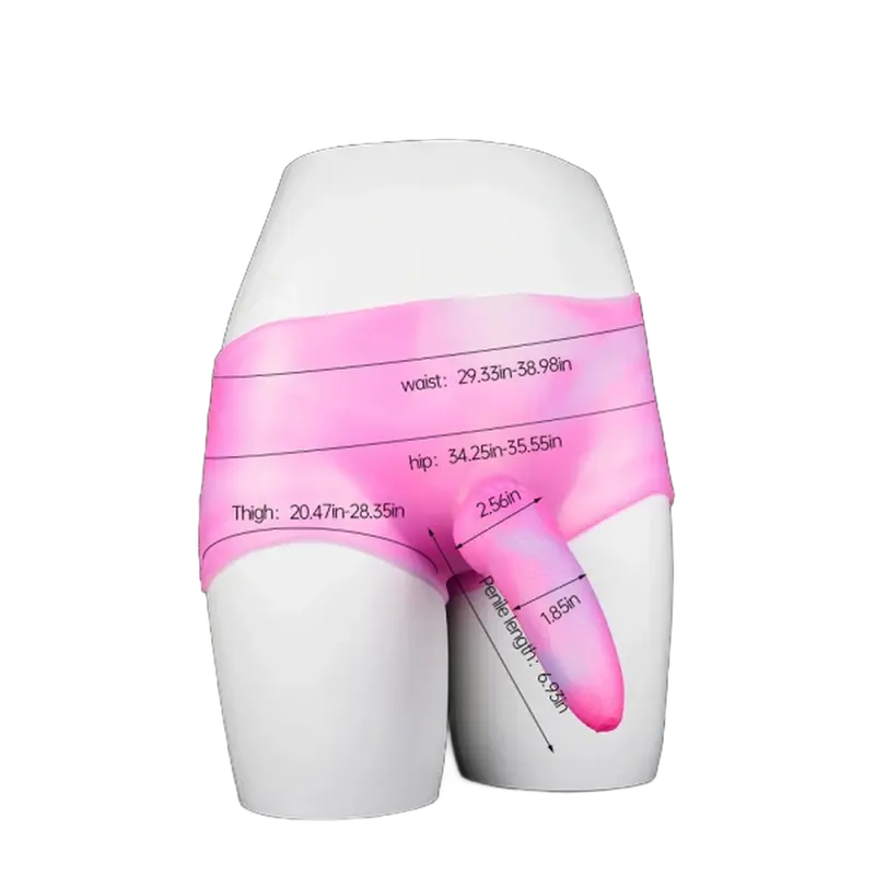 Leopard Dildo Silicone Leather Pants