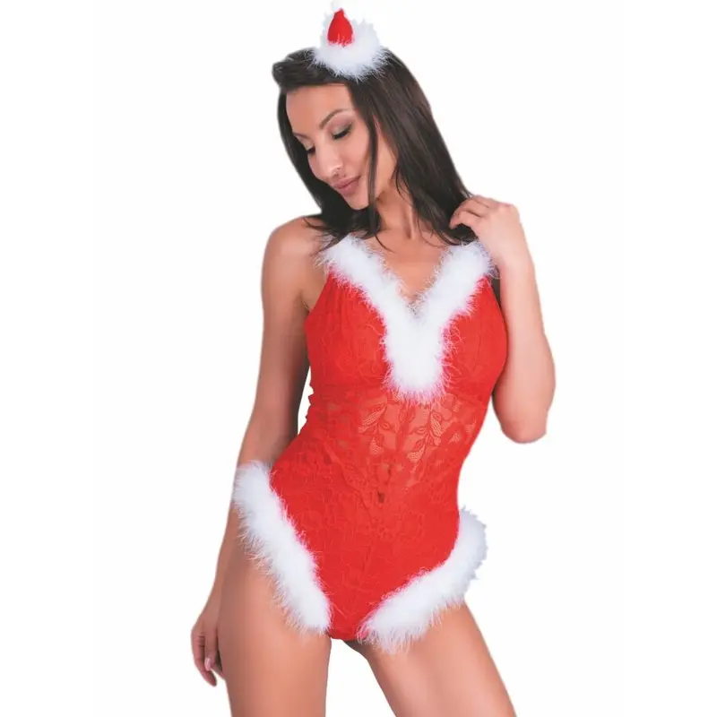 LIVCO CORSETTI FASHION - NAUGHTY SANTA LC 90706 BODY NATALIZIO S/M