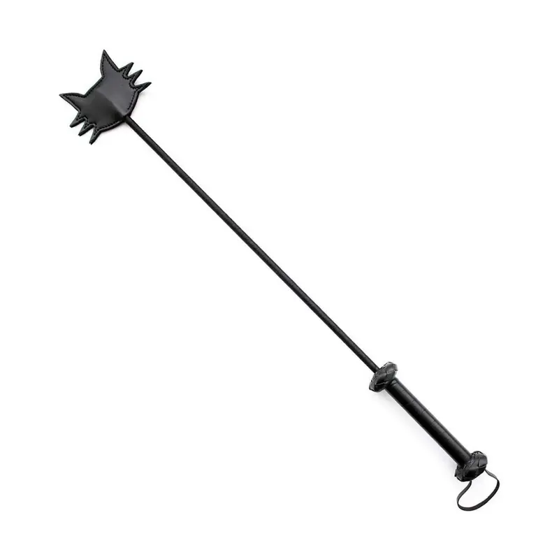 Long Paddle Black Cat - Paddle Nero in Ecopelle per Giochi BDSM