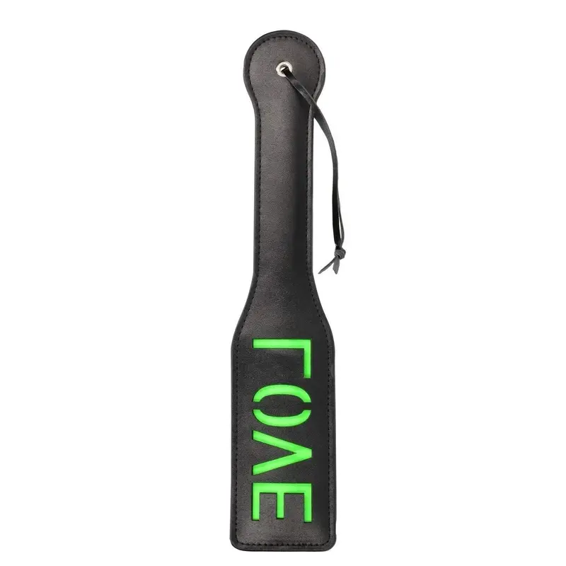 'Love" Paddle - Glow in the Dark - Black/Neon Green