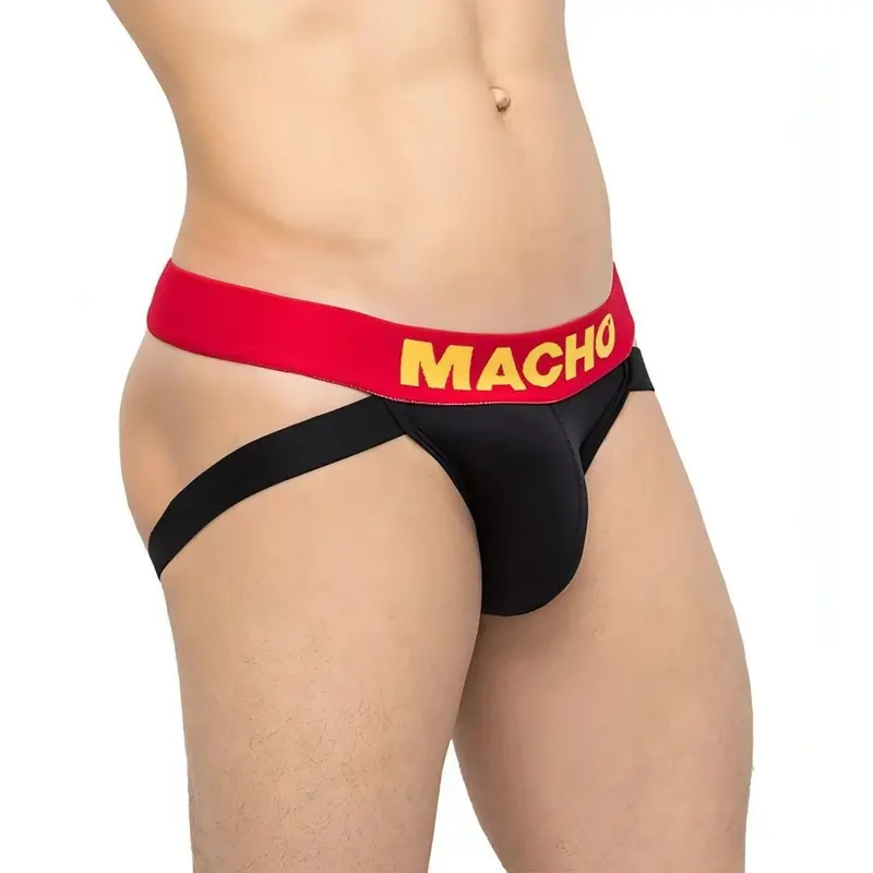 Macho Joc Strap Nero e Rosso – Jockstrap