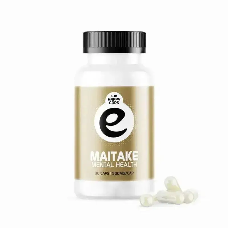 🍄 Maitake Mushroom Extract - Happy Caps (30 Capsule) - Adattogeno & Metabolismo
