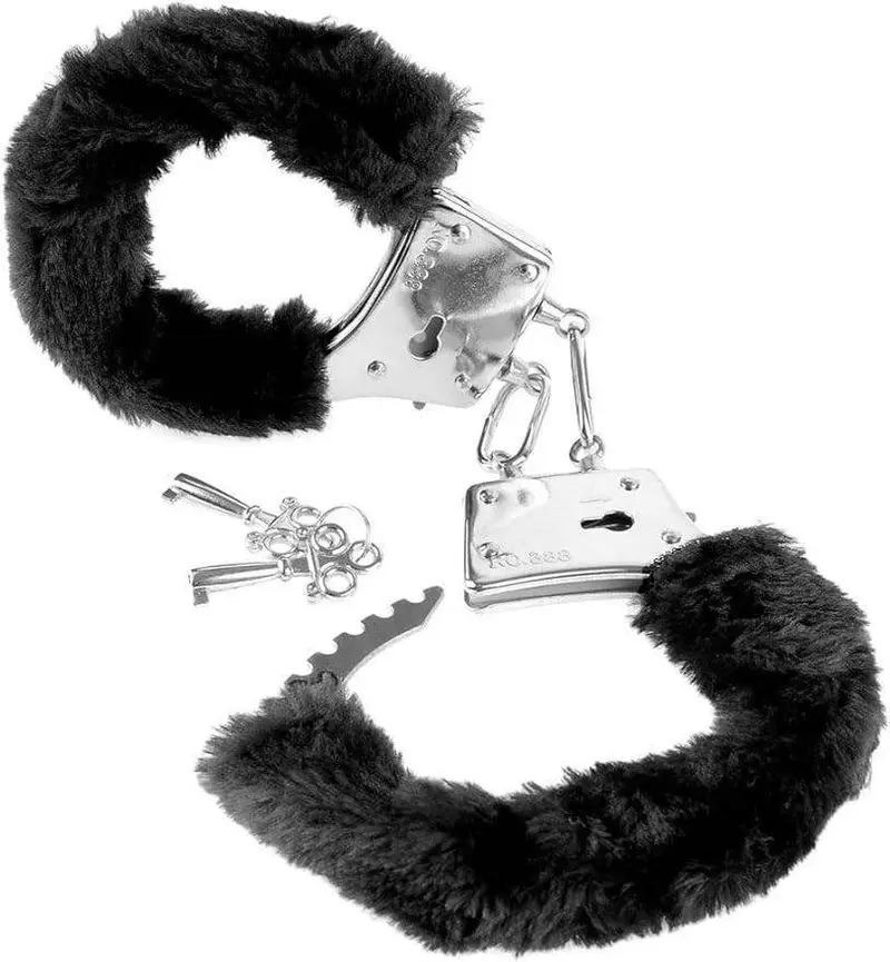 Manette Hot con Pelo "Furry Cuffs" - Bondage Soft per Principianti (Con Sgancio Rapido)