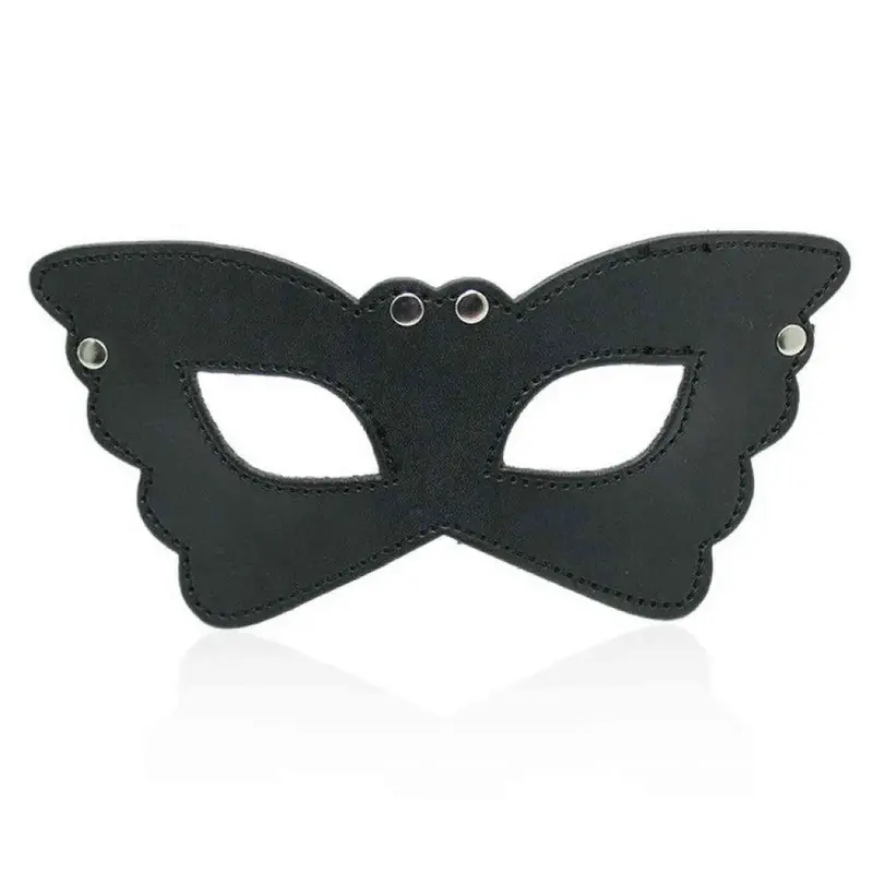 Maschera Butterfly Black – Mascherina in Ecopelle