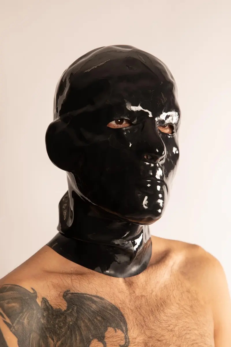 Maschera in Latex Nero