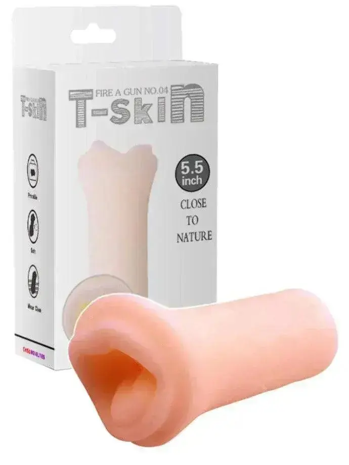 Masturbator Fire a Gun Hot Mouth - T-Skin Ultra-Realistico (Universal Fit)