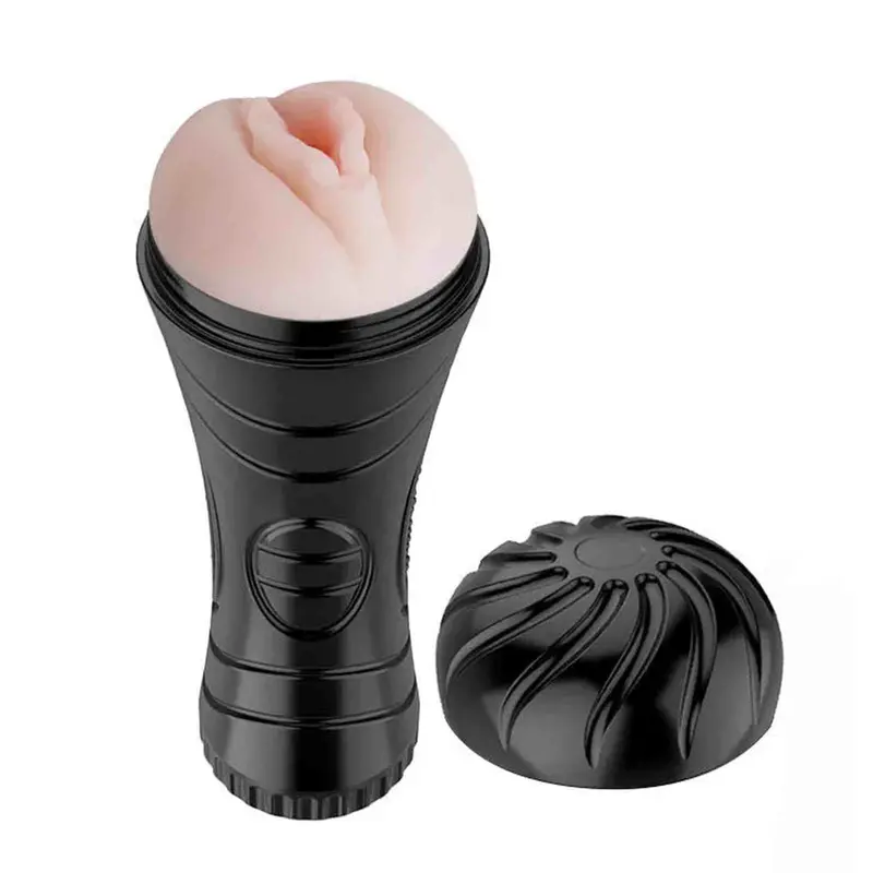 Masturbatore Baby Pussy Vibrante - 7 Vibrazioni, Rosa Carne, 24 cm