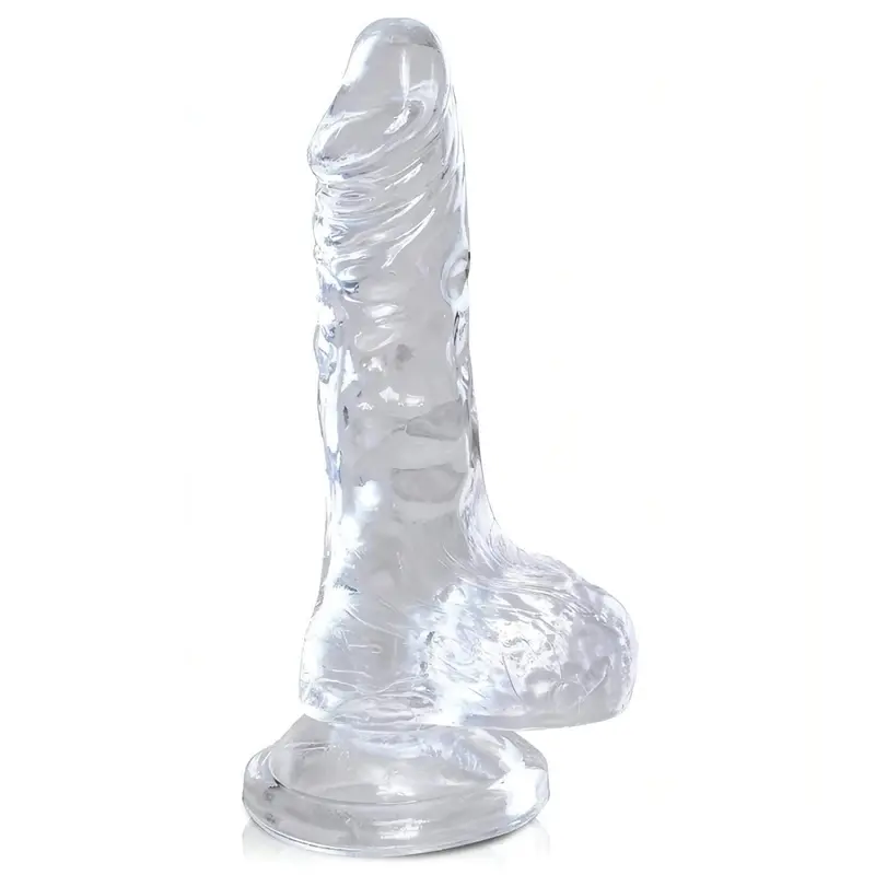 Mini fallo in jelly trasparente 4″