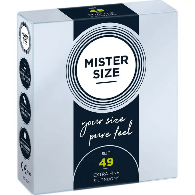 Mister Size Profilattici Extra Fini da 49 mm