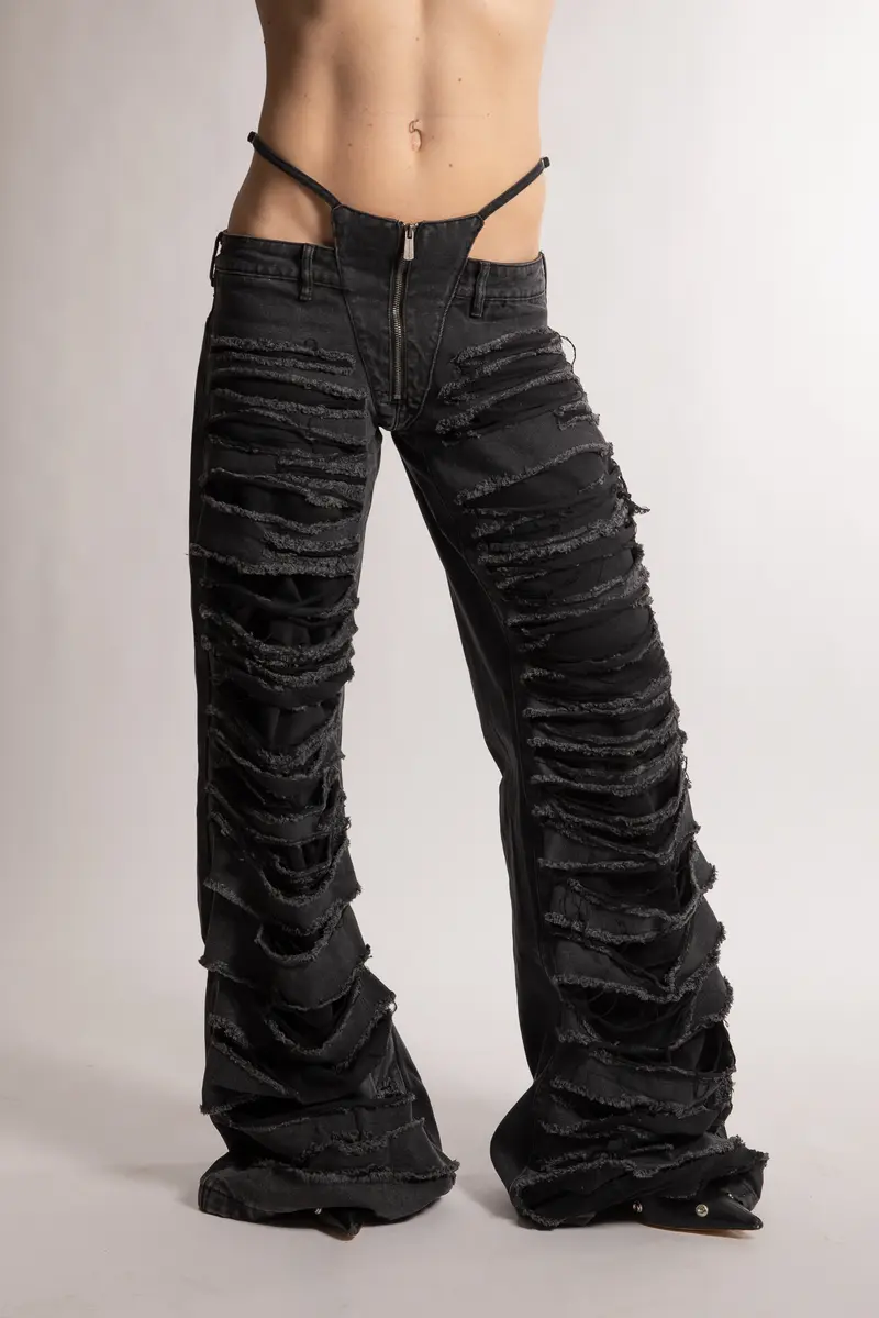 Namilia Denim Thong Pantaloni