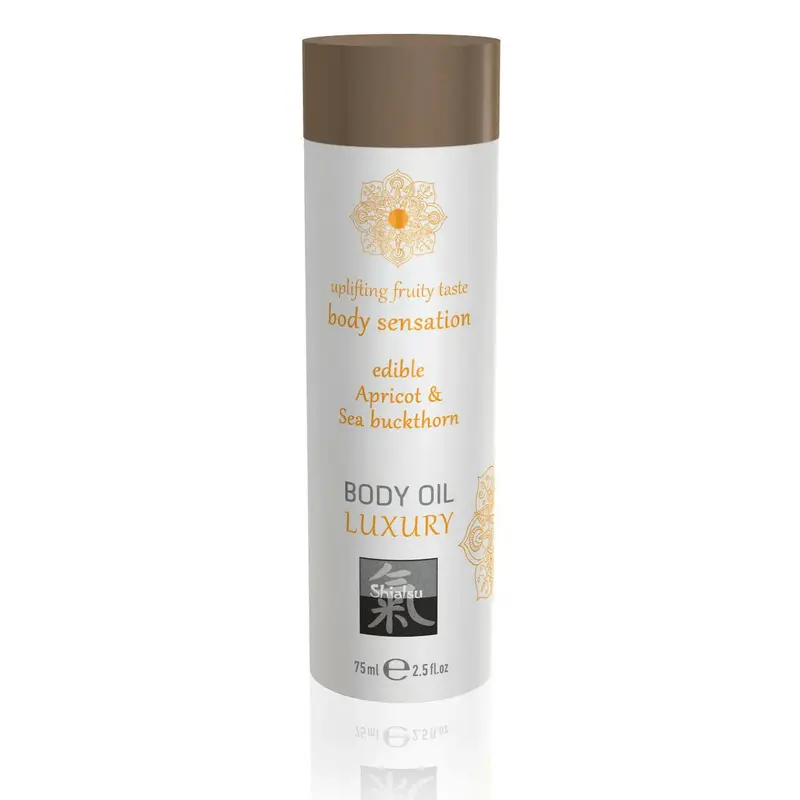 Olio da Massaggio commestibile Albicocca & Olivello Spinoso 75 ml
