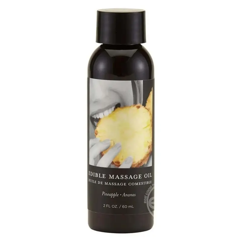 Olio da massaggio commestibile gusto Ananas - 60 ml