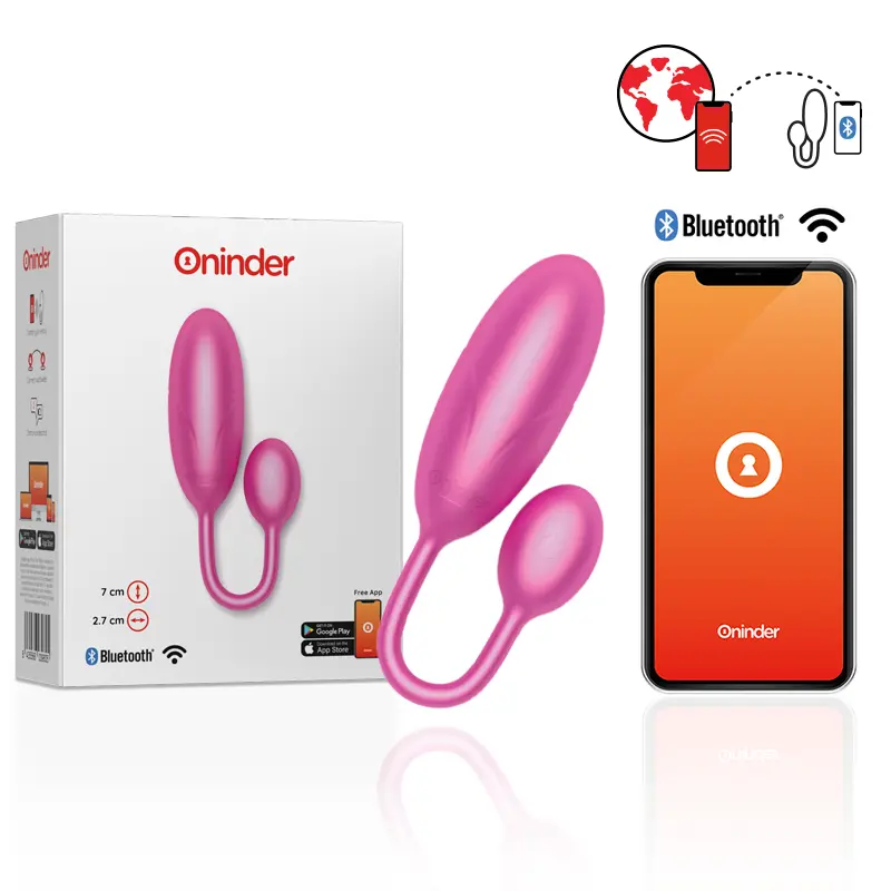 ONINDER - UOVO VIBRANTE DENVER NERO 7 X 2,7 CM APP. GRATUITA
