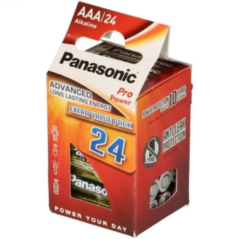 PANASONIC - BATTERIA ALCALINE AAA PRO POWER LR03 CONFEZIONE*24